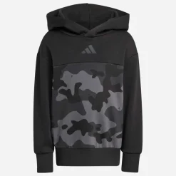 adidas Kinder Saisonale Essentials Camouflage Trainingsanzug Schwarz/Carbon