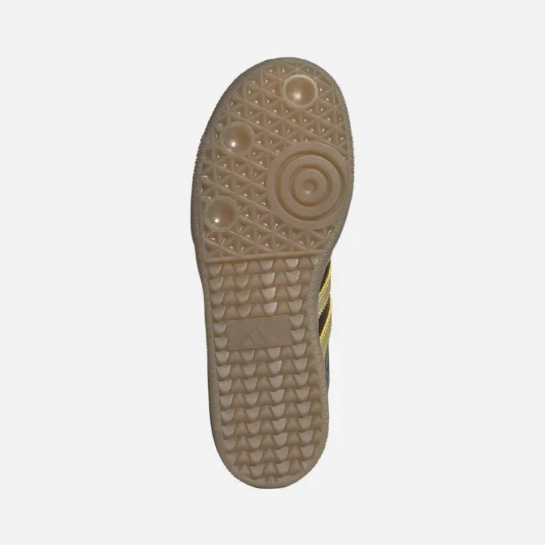 adidas Kinder Samba Messi IN Hallenfußballschuhe Core Black/Gold Metallic/Gum