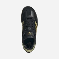 adidas Kinder Samba Messi IN Hallenfußballschuhe Core Black/Gold Metallic/Gum