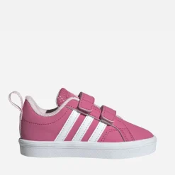 adidas Kleinkind Mädchen VS Pace 2.0 Klettverschluss Turnschuhe Pink Fusion/Cloud White/Clear Pink