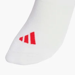 adidas Logo Gestreift Drei Pack Crew Socken Weiß/Weiss/Powder Plum