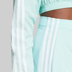 adidas Originals Damen Adicolor 3 Streifen Minirock Semi Flash Aqua