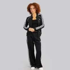 adidas Originals Damen Adicolor Classics Superstar durchgehender Reißverschluss Trainingsjacke Schwarz