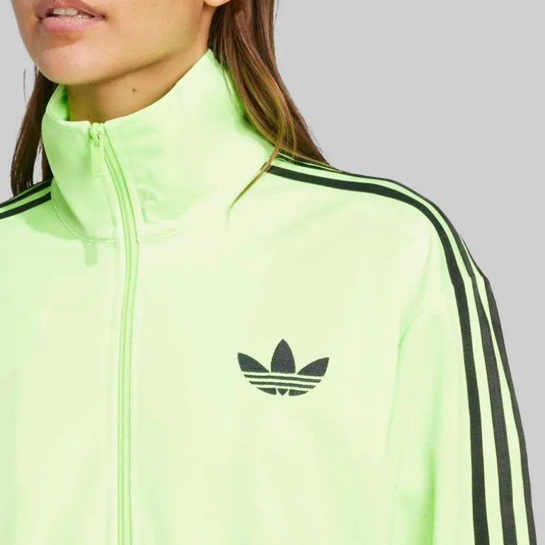 adidas Originals Damen Adicolor Classic Firebird Locker geschnittene Trainingsjacke Signal Green/Schwarz