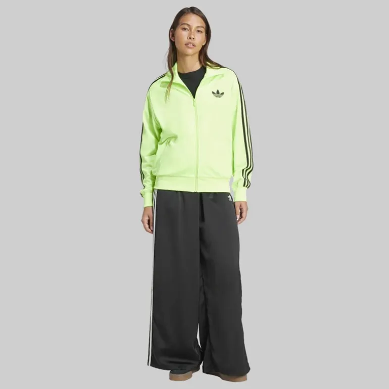 adidas Originals Damen Adicolor Classic Firebird Locker geschnittene Trainingsjacke Signal Green/Schwarz