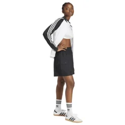 adidas Originals Damen Essentials Gewebte High Waist Cargo Shorts Schwarz