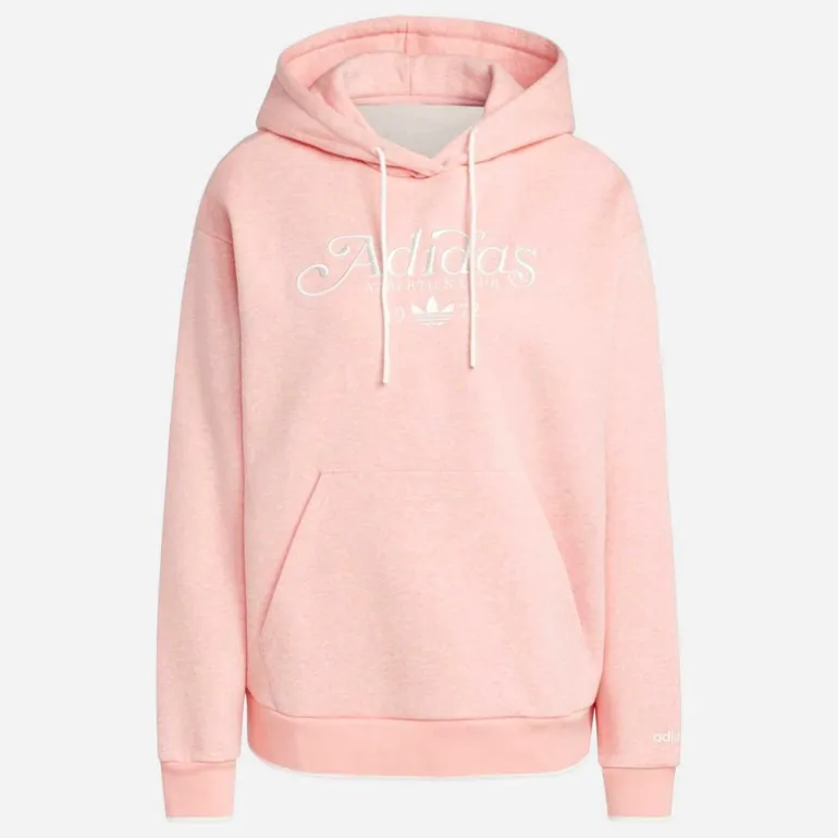 adidas Originals Damen Grafik Locker sitzender Hoodie Sem Pink Spark Mel