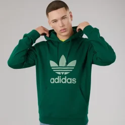 adidas Originals Herren Adicolour Classics Trefoil Hoodie Collegiate Green
