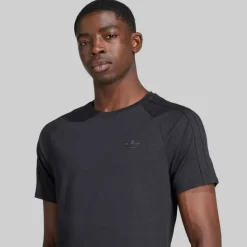 adidas Originals Herren Adicolor Trefoil T Shirt Schwarz/Schwarz
