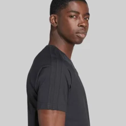 adidas Originals Herren Adicolor Trefoil T Shirt Schwarz/Schwarz