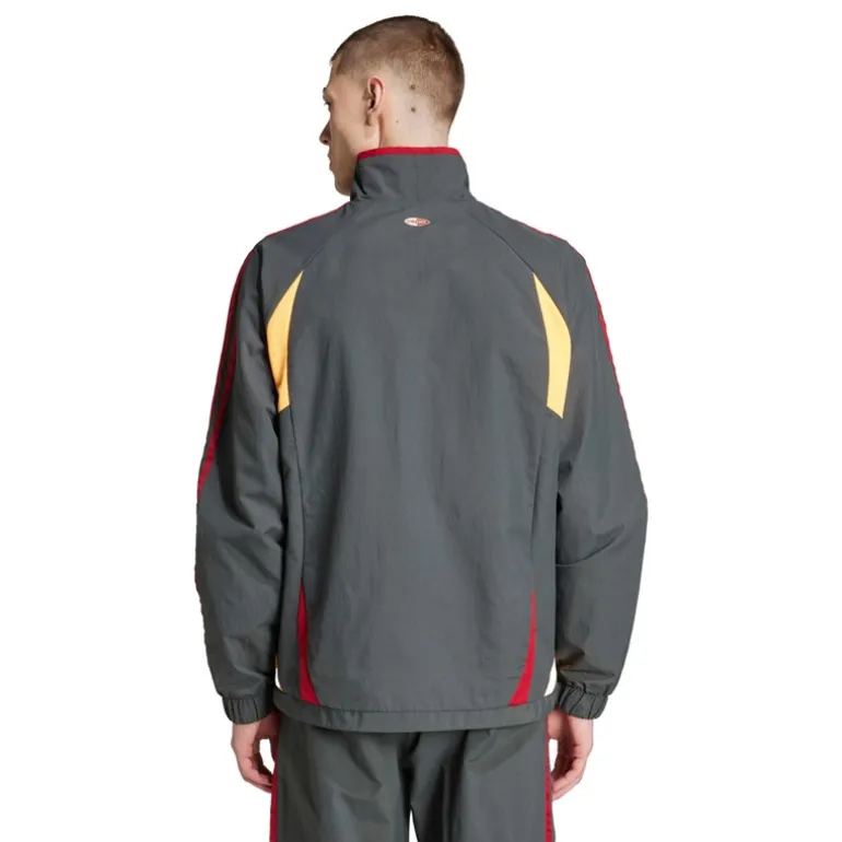 adidas Originals Herren Climacool Trainingsjacke Grey Six/Flash Orange/Team Victory Red