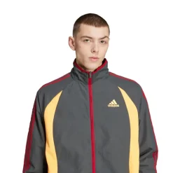 adidas Originals Herren Climacool Trainingsjacke Grey Six/Flash Orange/Team Victory Red