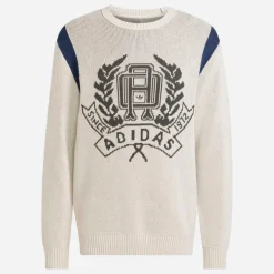 adidas Originals Herren College Grafik Strickpullover Wonder Alumina