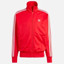 adidas Originals Herren Firebird Adicolor Trainingsjacke Better Scarlet/Weiß
