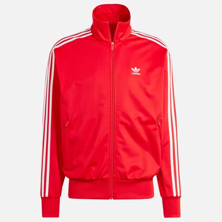 adidas Originals Herren Firebird Adicolor Trainingsjacke Better Scarlet/Weiß