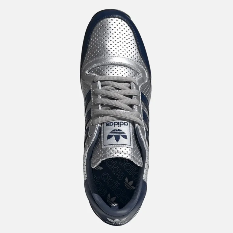 adidas Originals Herren Galaxt OG Turnschuhe Silver Metallic/Night Indigo/Off White