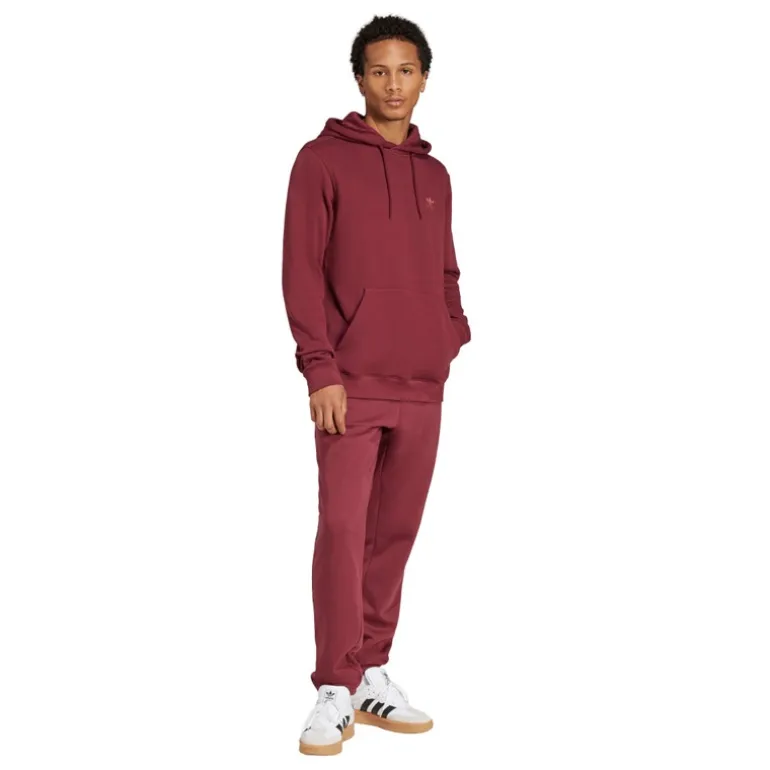 adidas Originals Herren Trefoil Essentials Französisch Frottee Hoodie Shadow Red