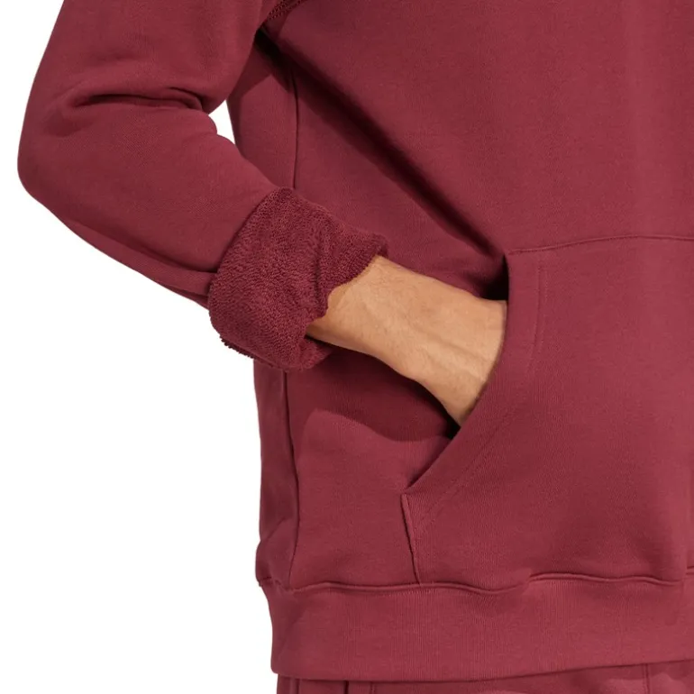 adidas Originals Herren Trefoil Essentials Französisch Frottee Hoodie Shadow Red