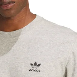 adidas Originals Herren Trefoil Essentials T-Shirt Medium Grey Heather
