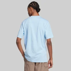 adidas Originals Herren Trefoil Essentials T Shirt Clear Sky