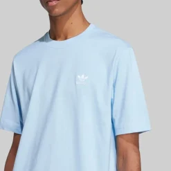 adidas Originals Herren Trefoil Essentials T Shirt Clear Sky
