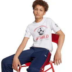 adidas Originals Junge Grafik T-Shirt Weiß