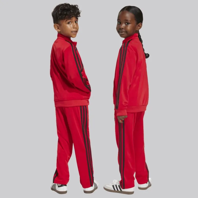 adidas Originals Kinder Trefoil Firebird Trainingsanzug Better Scarlet/Schwarz