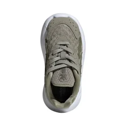 adidas Originals Kleinkind Ozelia Elastische Schnürsenkel Turnschuhe Silver Pebble/Focus Olive/Cloud White