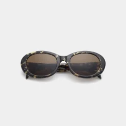 A Kjærbede Anma Sonnenbrillen Schwarz/Yellow Tortoise
