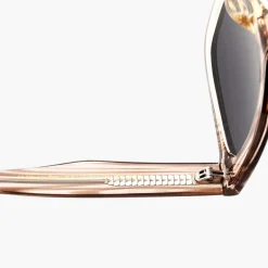 A Kjærbede Große Kanye Sonnenbrille Demi Grey/Crystal Transparent