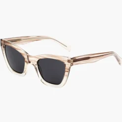 A Kjærbede Große Kanye Sonnenbrille Demi Grey/Crystal Transparent