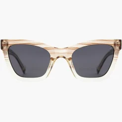 A Kjærbede Große Kanye Sonnenbrille Demi Grey/Crystal Transparent