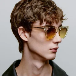 A Kjærbede Lilly Sonnenbrille Ecru Transparent
