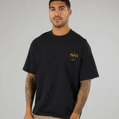 Avant Garde Herren Ailes T-Shirts Schwarz