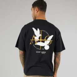 Avant Garde Herren Ailes T-Shirts Schwarz