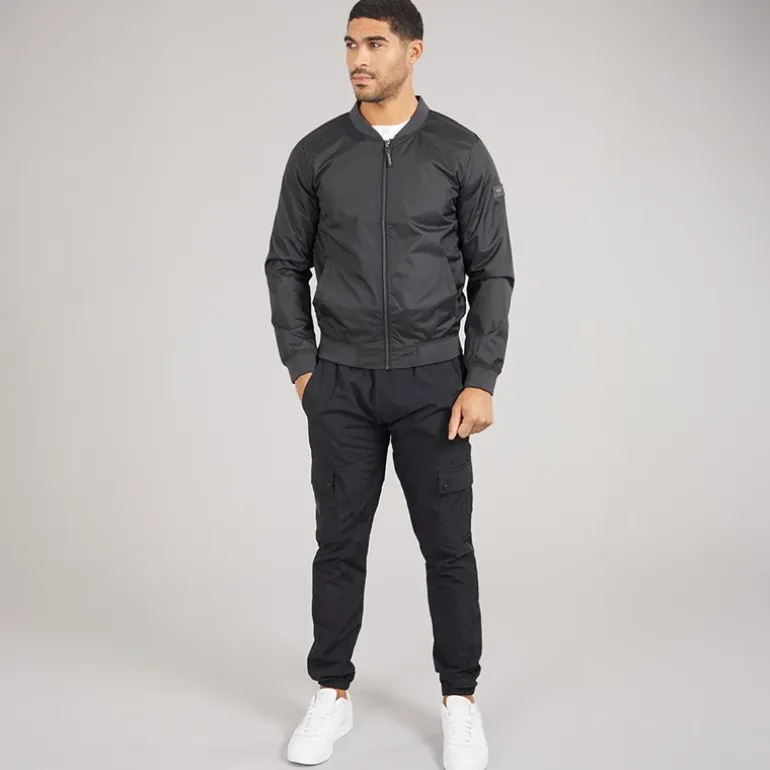Avant Garde Herren Bomberjacke Schwarz