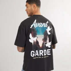 Avant Garde Herren Endless T-Shirt Schwarz