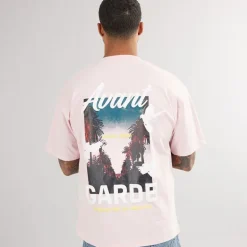 Avant Garde Herren Endless T Shirt Pink
