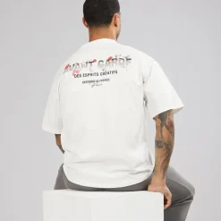 Avant Garde Herren Gradient T-Shirts Weiß