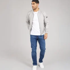 Avant Garde Herren Harlow Jeans mit geradem Bein Blau