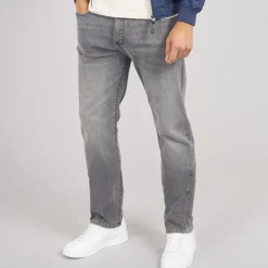 Avant Garde Herren Harlow Jeans mit geradem Bein Grau