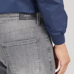 Avant Garde Herren Harlow Jeans mit geradem Bein Grau