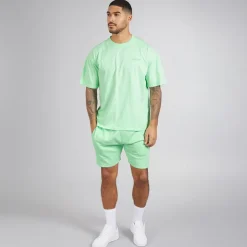 Avant Garde Herren Kreativ T Shirt Und Shorts Set Spearmint