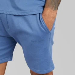 Avant Garde Herren Kreativ T Shirt Und Shorts Set Indigo Blue