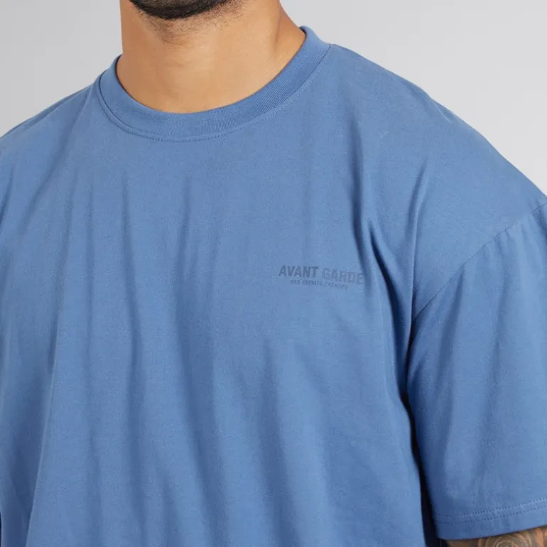 Avant Garde Herren Kreativ T Shirt Und Shorts Set Indigo Blue