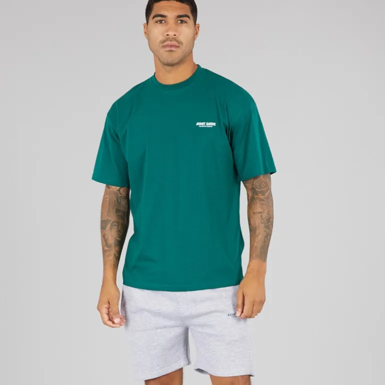 Avant Garde Herren Shorts Kreativ Hellgrau Melange