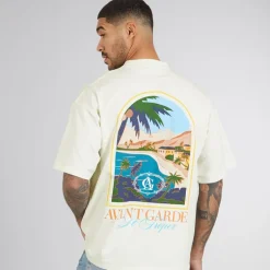 Avant Garde Herren Terrain T Shirt Off White
