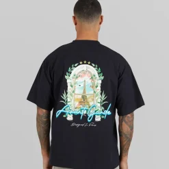 Avant Garde Herren Windows T Shirt Schwarz