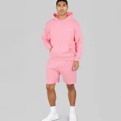 Avant Garde Hoodie Herren Kreatives leicht Oversized Bubblegum Pink