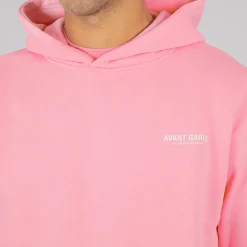 Avant Garde Hoodie Herren Kreatives leicht Oversized Bubblegum Pink